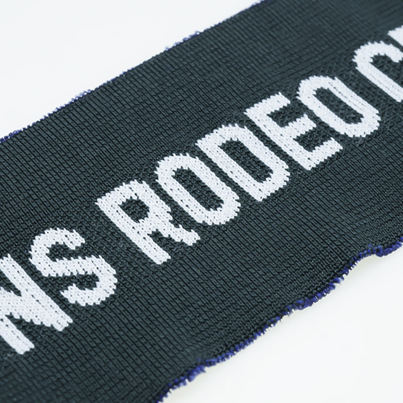 แฟชั่นโพลีเอสเตอร์สแปนเด็กซ์จดหมาย Jacquard ผ้าเสื้อผ้าซี่โครง